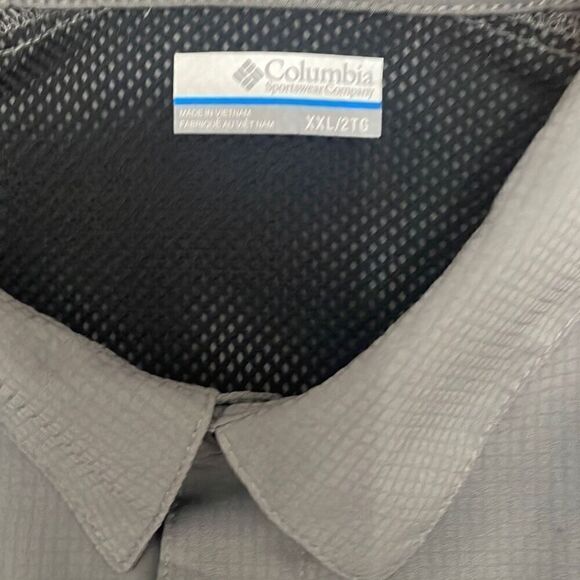 Columbia Sportswear Company Gray Long Sleeve Button-Up Size 2XL - Picture 6 of 6